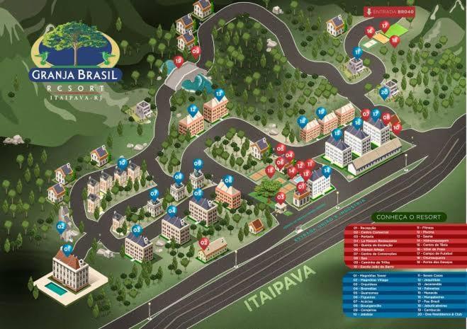 Apartamento Maravilhoso Flat Em Itaipava Petrópolis Exterior foto